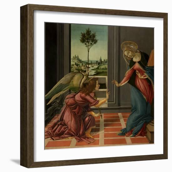 Annunciation-Sandro Botticelli-Framed Art Print