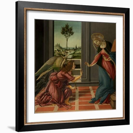 Annunciation-Sandro Botticelli-Framed Art Print