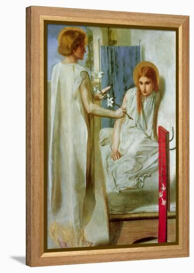 Annunciation-Dante Gabriel Rossetti-Framed Stretched Canvas