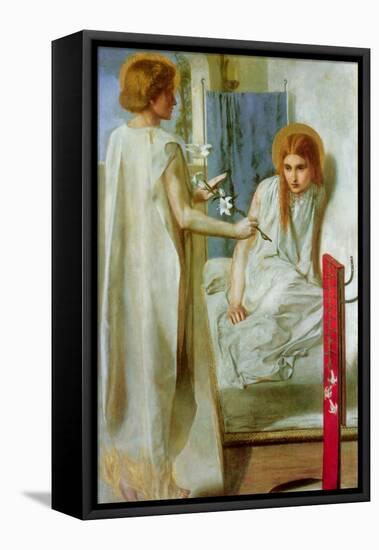 Annunciation-Dante Gabriel Rossetti-Framed Stretched Canvas