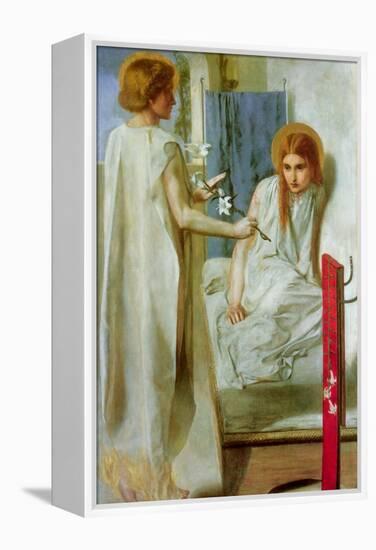 Annunciation-Dante Gabriel Rossetti-Framed Stretched Canvas