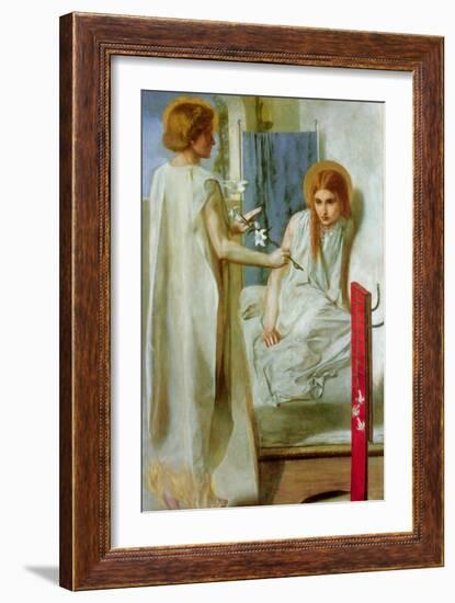 Annunciation-Dante Gabriel Rossetti-Framed Art Print