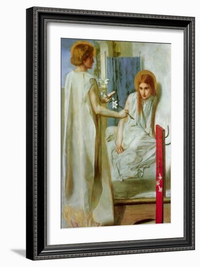 Annunciation-Dante Gabriel Rossetti-Framed Art Print