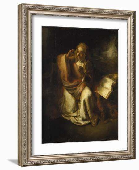 Annunciation-Rembrandt van Rijn-Framed Giclee Print