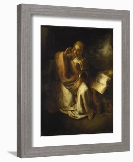 Annunciation-Rembrandt van Rijn-Framed Giclee Print