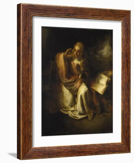 Annunciation-Rembrandt van Rijn-Framed Giclee Print