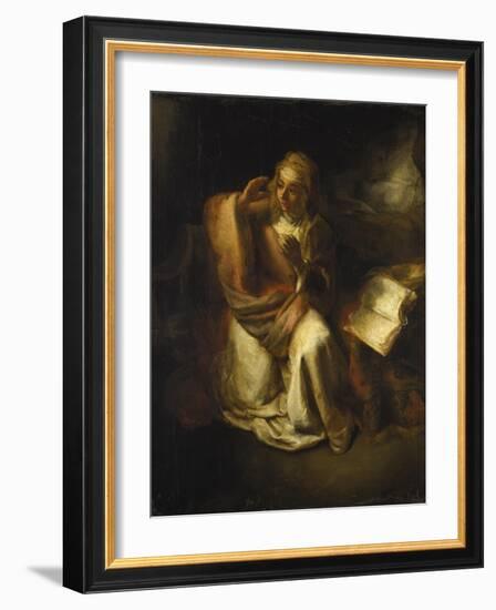 Annunciation-Rembrandt van Rijn-Framed Giclee Print