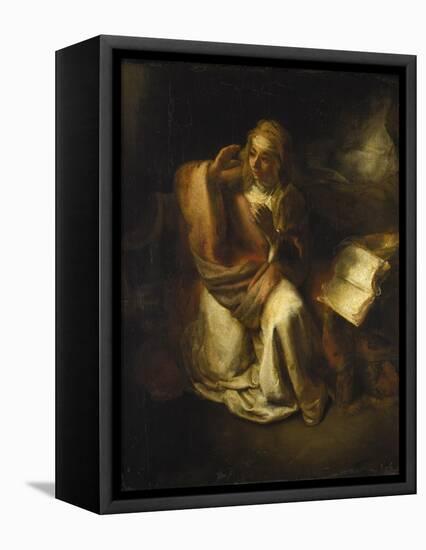 Annunciation-Rembrandt van Rijn-Framed Premier Image Canvas