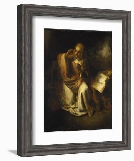 Annunciation-Rembrandt van Rijn-Framed Giclee Print