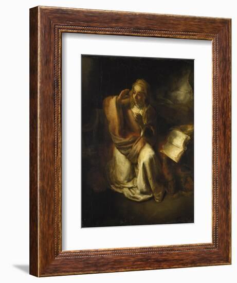 Annunciation-Rembrandt van Rijn-Framed Giclee Print