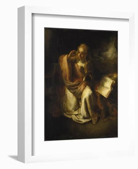 Annunciation-Rembrandt van Rijn-Framed Giclee Print