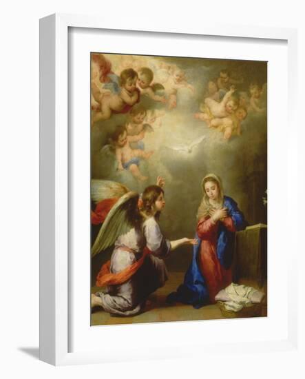 Annunciation-Bartolome Esteban Murillo-Framed Giclee Print