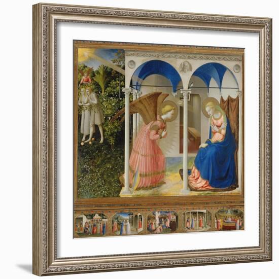 Annunciation-Angelico & Strozzi-Framed Giclee Print