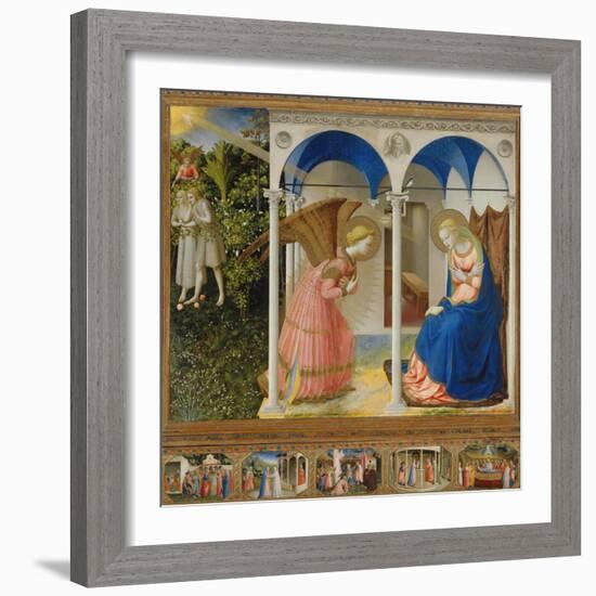 Annunciation-Angelico & Strozzi-Framed Giclee Print