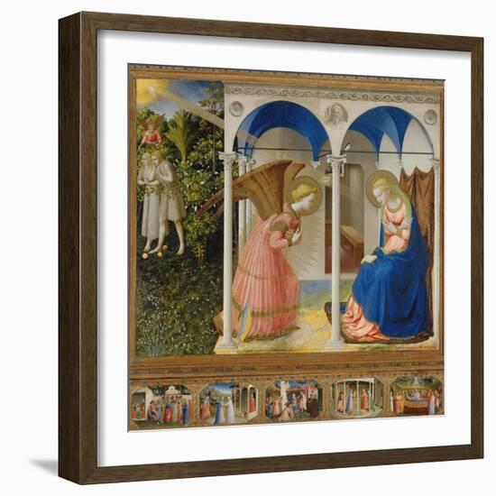 Annunciation-Angelico & Strozzi-Framed Giclee Print