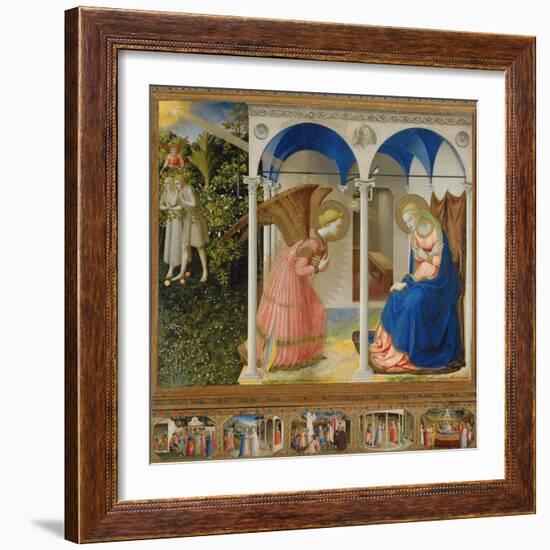 Annunciation-Angelico & Strozzi-Framed Giclee Print