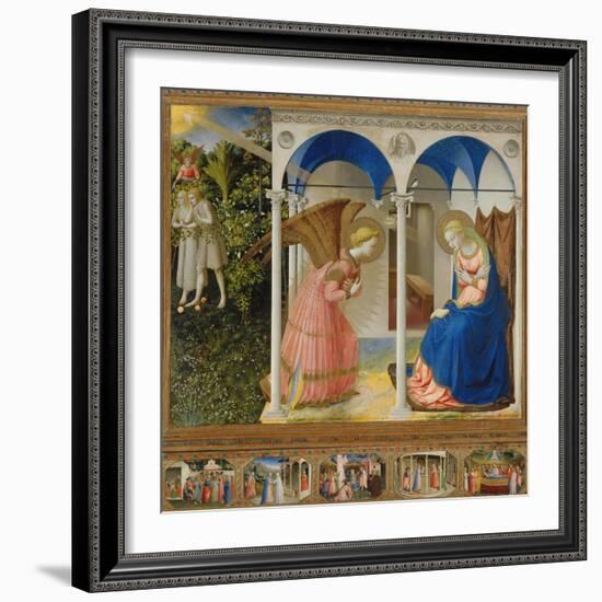 Annunciation-Angelico & Strozzi-Framed Giclee Print
