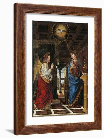 Annunciation-Bergognone-Framed Giclee Print