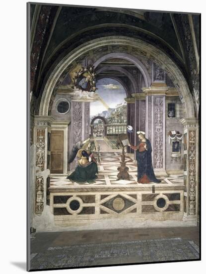 Annunciation-Bernardino di Betto Pinturicchio-Mounted Giclee Print