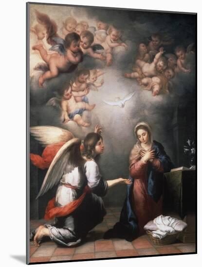 Annunciation-Bartolome Esteban Murillo-Mounted Giclee Print