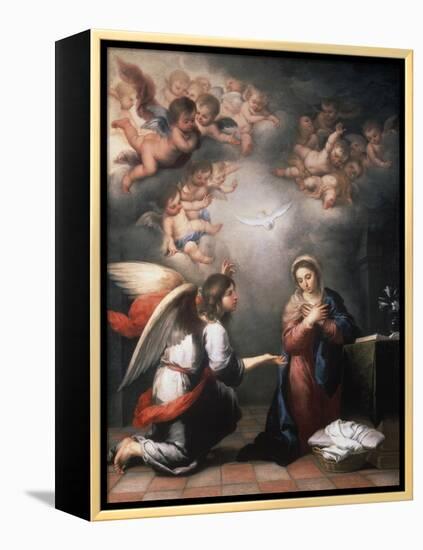 Annunciation-Bartolome Esteban Murillo-Framed Premier Image Canvas