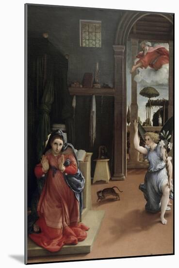 Annunciation-Lorenzo Lotto-Mounted Giclee Print