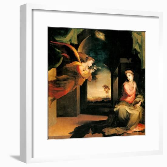 Annunciation-Domenico Beccafumi-Framed Art Print