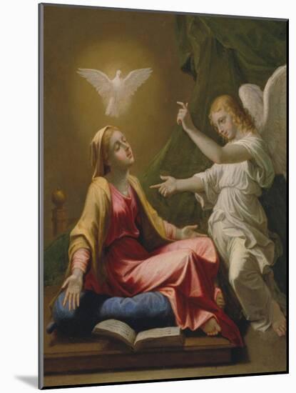 Annunciation-Nicolas Poussin-Mounted Giclee Print