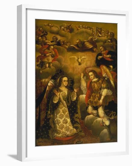 Annunciation-Basilio Santa Cruz Pumacallao-Framed Giclee Print