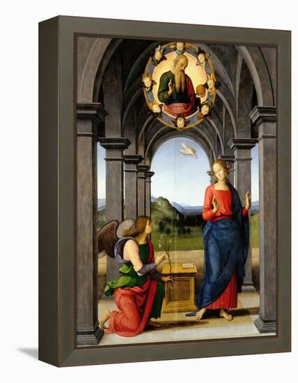 Annunciation-Pietro Perugino-Framed Premier Image Canvas