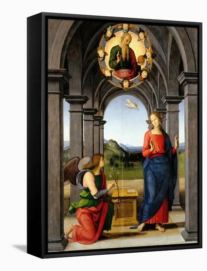 Annunciation-Pietro Perugino-Framed Premier Image Canvas