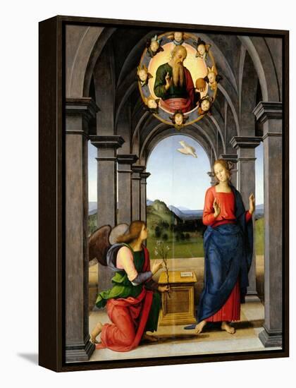 Annunciation-Pietro Perugino-Framed Premier Image Canvas