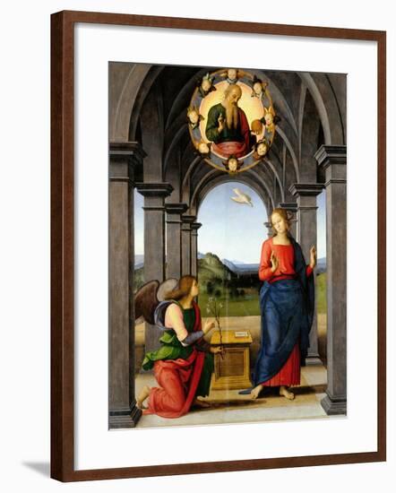 Annunciation-Pietro Perugino-Framed Giclee Print