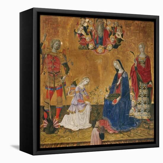 Annunciation-Benvenuto di Giovanni-Framed Premier Image Canvas