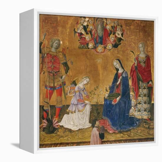 Annunciation-Benvenuto di Giovanni-Framed Premier Image Canvas