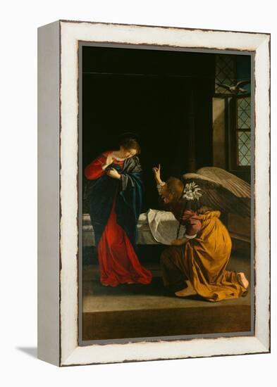 Annunciation-Orazio Gentileschi-Framed Premier Image Canvas
