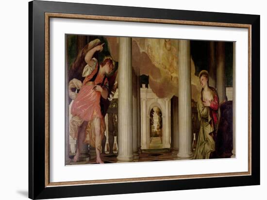 Annunciation-Paolo Veronese-Framed Giclee Print