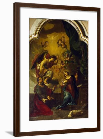 Annunciation-Luca Cambiaso-Framed Giclee Print