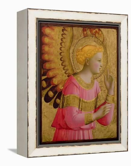 Annunciatory Angel, 1450-55 (Gold Leaf and Tempera on Wood Panel) (See also 139312)-Fra Angelico-Framed Premier Image Canvas