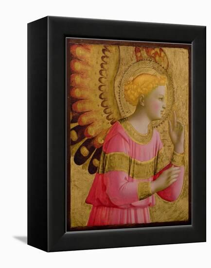 Annunciatory Angel, 1450-55 (Gold Leaf and Tempera on Wood Panel) (See also 139312)-Fra Angelico-Framed Premier Image Canvas