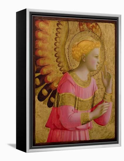 Annunciatory Angel, 1450-55 (Gold Leaf and Tempera on Wood Panel) (See also 139312)-Fra Angelico-Framed Premier Image Canvas