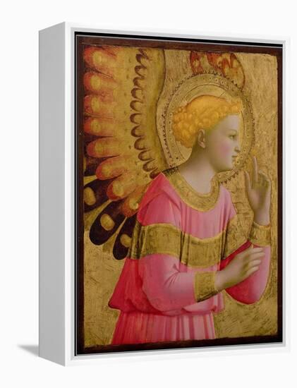 Annunciatory Angel, 1450-55 (Gold Leaf and Tempera on Wood Panel) (See also 139312)-Fra Angelico-Framed Premier Image Canvas