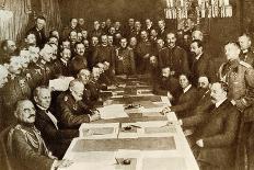 First World War: Signing of the Peace Treaty of Brest Litovsk (Brest-Litovsk) on 03/03/1917 (Photo)-Anonymous Anonymous-Giclee Print