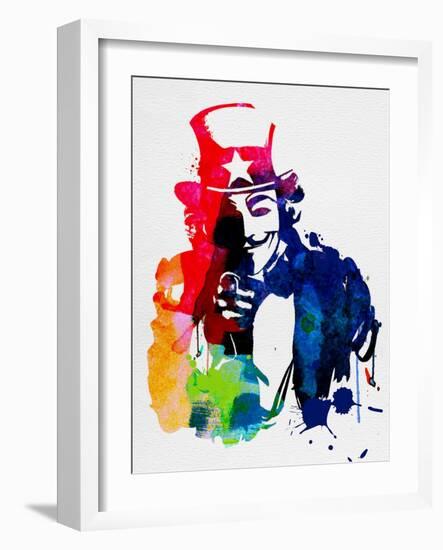 Anonymous Wants You-Lora Feldman-Framed Art Print