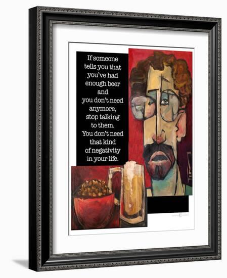 Another Beer Negativity-Tim Nyberg-Framed Giclee Print