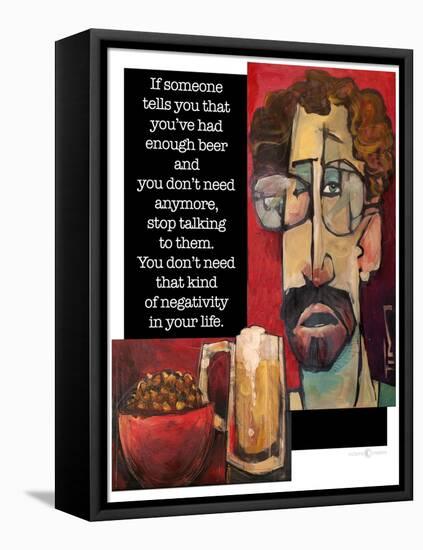 Another Beer Negativity-Tim Nyberg-Framed Premier Image Canvas