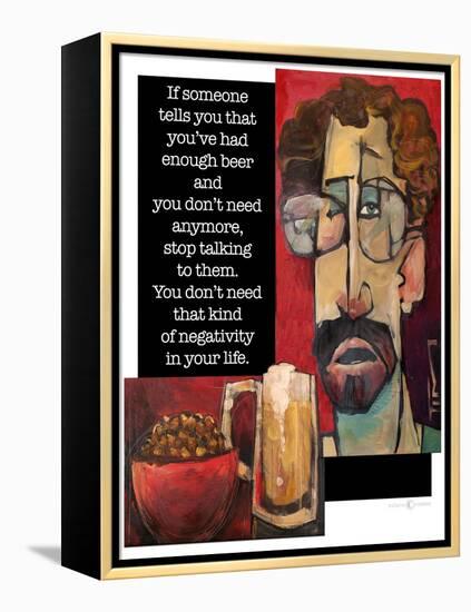 Another Beer Negativity-Tim Nyberg-Framed Premier Image Canvas