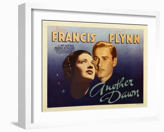 Another Dawn, Kay Francis, Errol Flynn, 1937-null-Framed Art Print