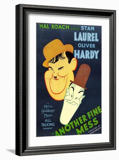 Another Fine Mess, Oliver Hardy, Stan Laurel, 1930-null-Framed Premium Giclee Print