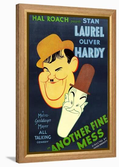 Another Fine Mess, Oliver Hardy, Stan Laurel, 1930-null-Framed Stretched Canvas